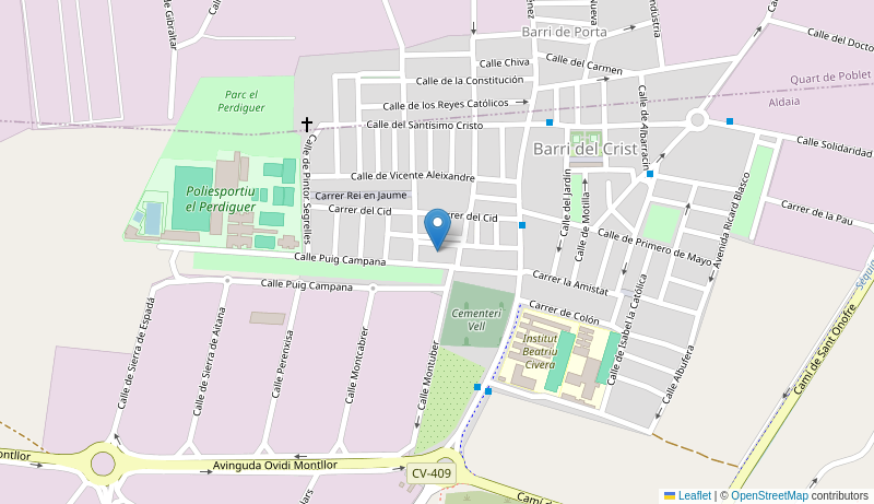 Mapa de C.S. ALDAIA Bº CRISTO