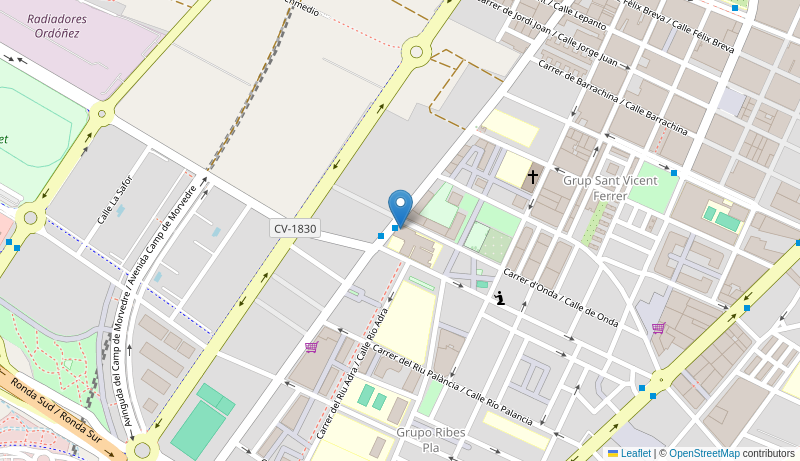 Mapa de C.S. Centro de salud de  GRAN VIA