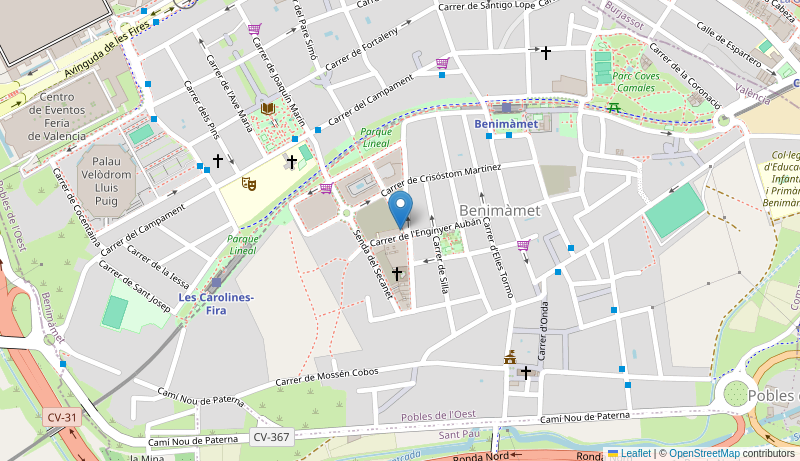 Mapa de C.S. V BENIMAMET