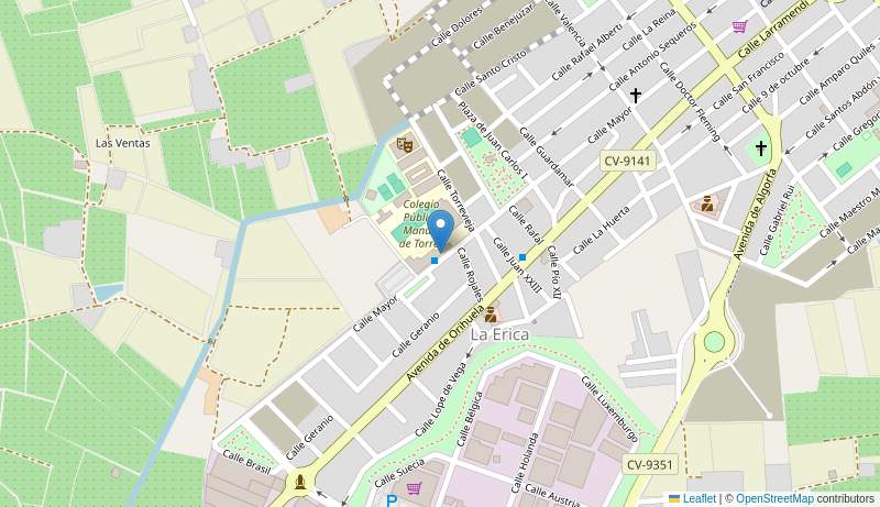 Mapa de CENTRO DE SALUD DE ALMORADI