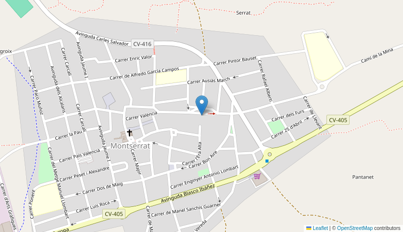 Mapa de CENTRO DE SALUD DE MONTSERRAT