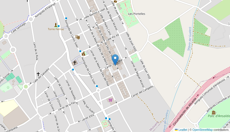 Mapa de CENTRO DE SALUD DE MUTXAMEL