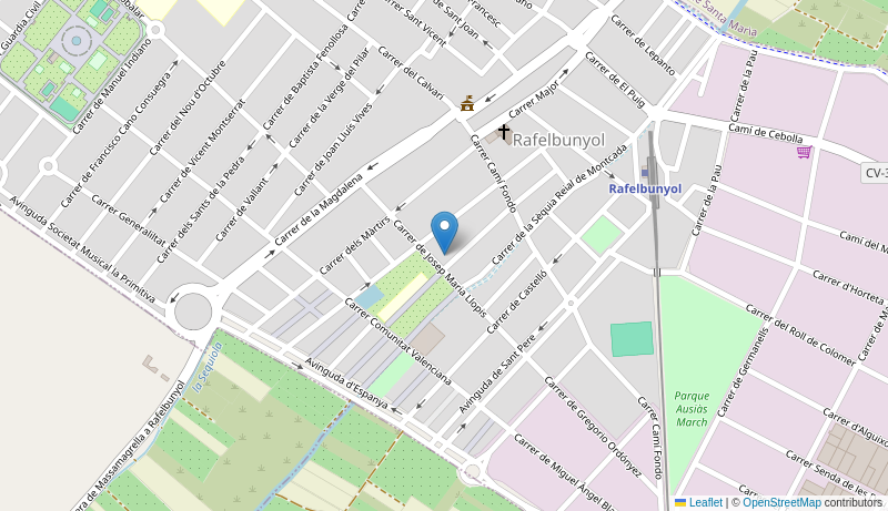 Mapa de CENTRO DE SALUD DE RAFELBUNYOL