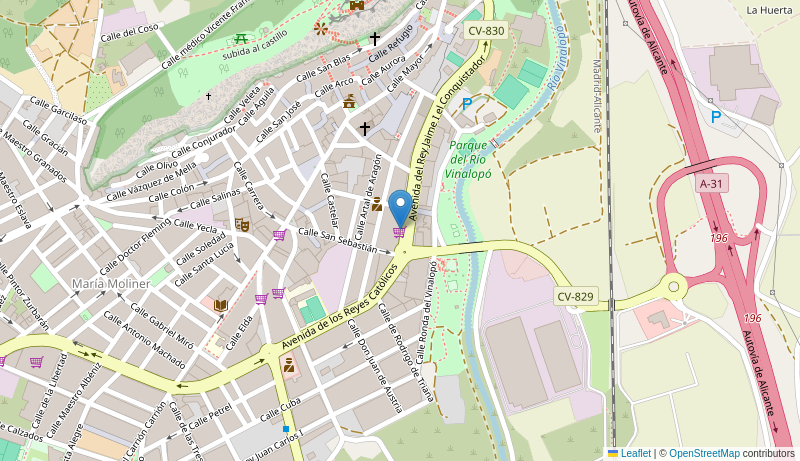 Mapa de CENTRO DE SALUD DE SAX