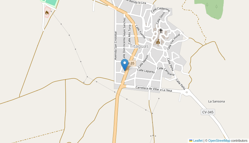 Mapa de CENTRO DE SALUD DE TITAGUAS