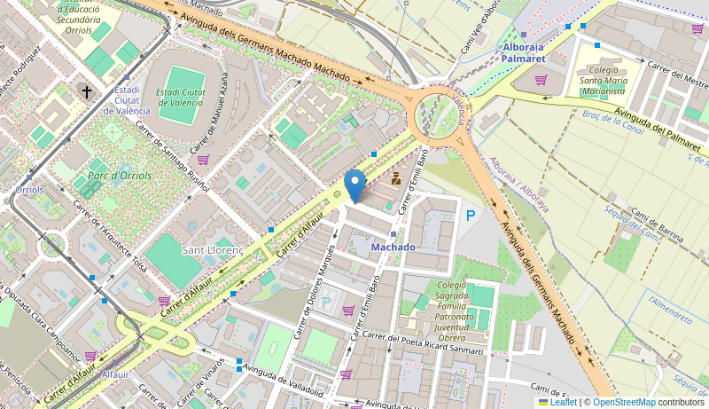 Mapa de CENTRO DE SALUD DE VALENCIA-ALFAHUIR