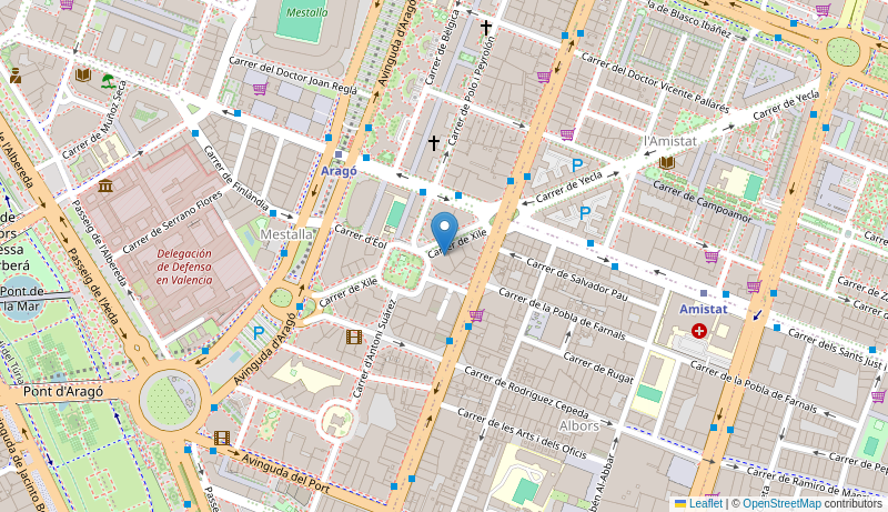 Mapa de CENTRO DE SALUD DE VALENCIA CHILE