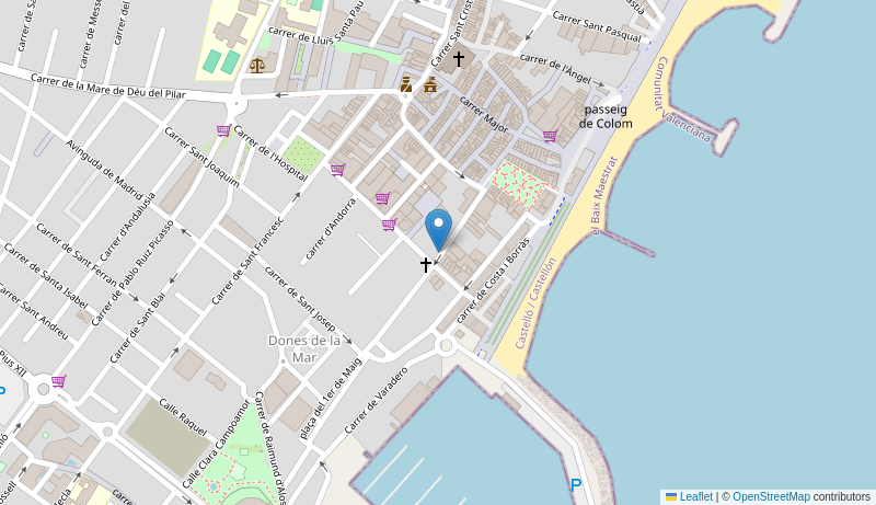 Mapa de CENTRO DE SALUD DE VINAROS