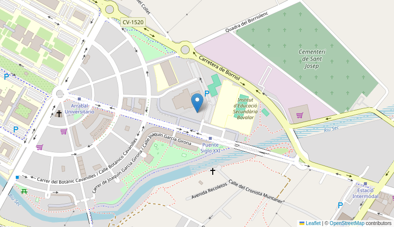 Mapa de CENTRO DE SALUD RAVAL UNIVERSITARI