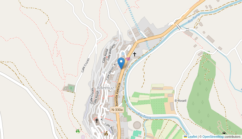 Mapa de Centro de salud de  ADEMUZ