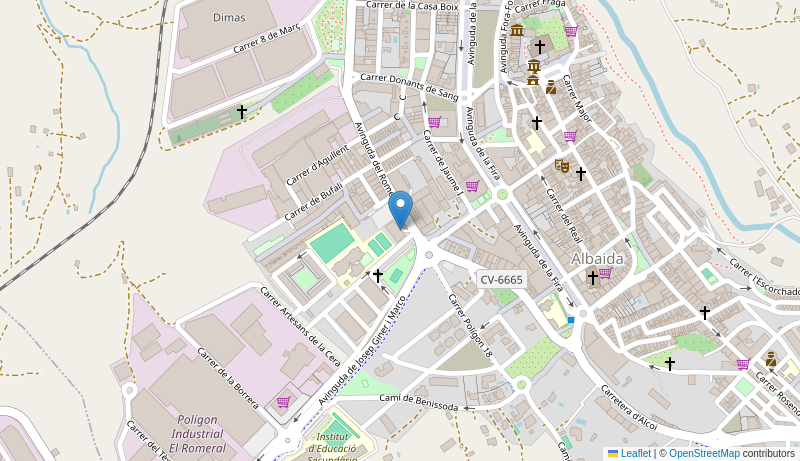 Mapa de Centro de salud de  ALBAIDA