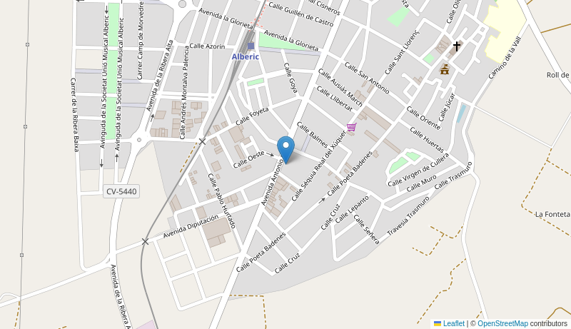 Mapa de Centro de salud de  ALBERIC