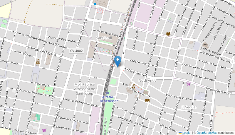 Mapa de Centro de salud de  ALFAFAR