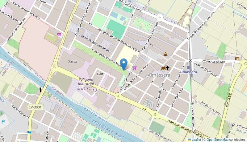 Mapa de Centro de salud de  ALMASSERA