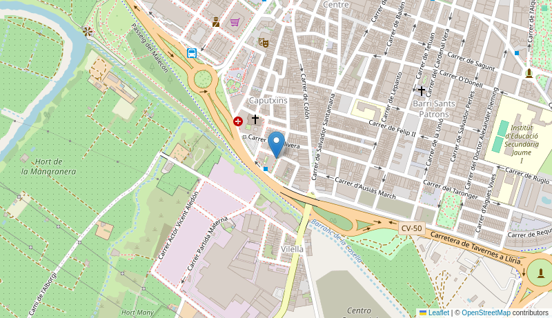 Mapa de Centro de salud de  ALZIRA