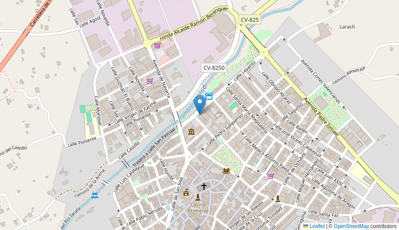 Mapa de Centro de salud de  ASPE