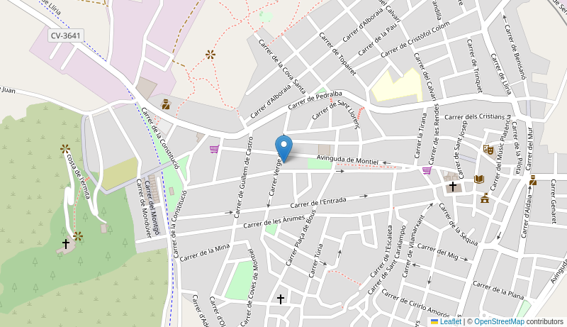 Mapa de Centro de salud de BENAGUASIL