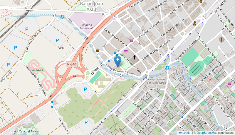 Mapa de Centro de salud de  BENICASSIM