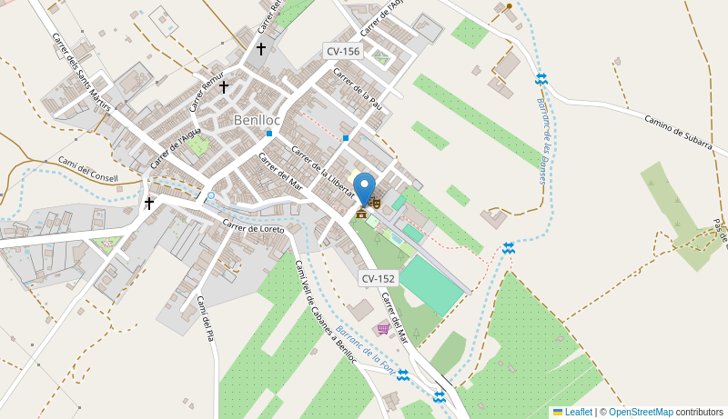 Mapa de Centro de salud de  BENLLOC