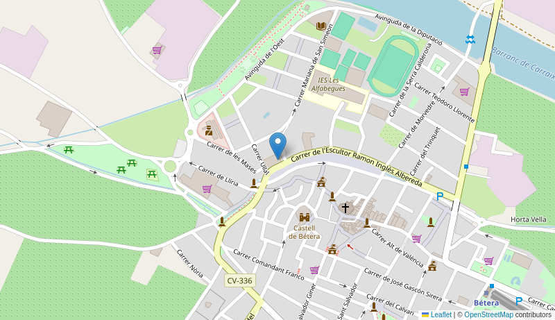 Mapa de Centro de salud de  BETERA