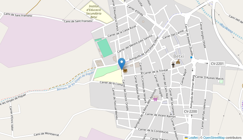 Mapa de Centro de salud de  BETXI