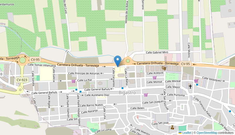 Mapa de Centro de salud de  BIGASTRO