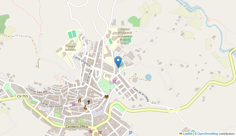 Mapa de Centro de salud de  CALLOSA D EN SARR
