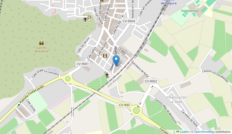 Mapa de Centro de salud de CALLOSA DE SEGURA