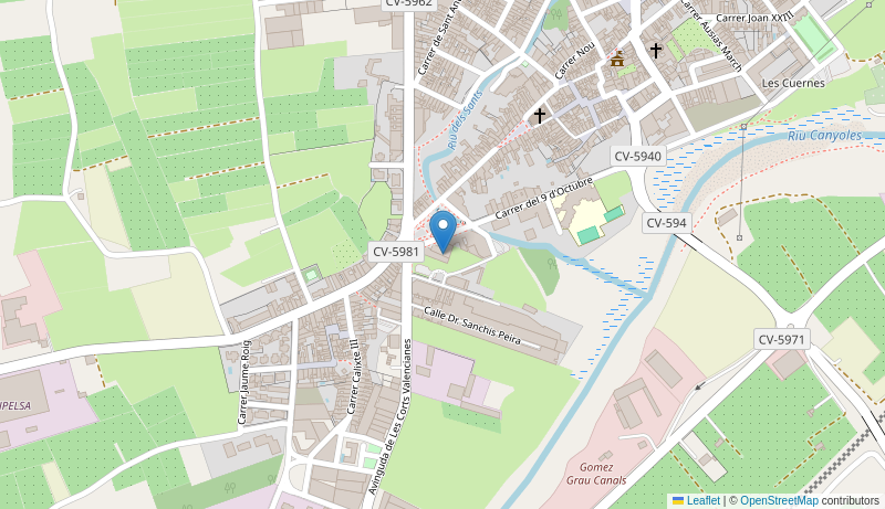 Mapa de Centro de salud de  CANALS