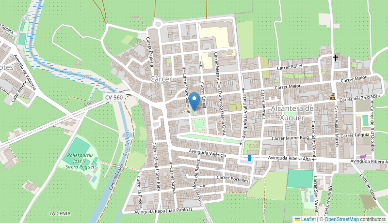 Mapa de Centro de salud de  CARCER