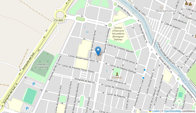 Mapa de Centro de salud de  CATARROJA
