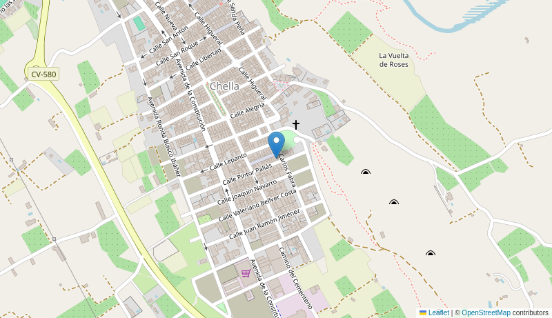 Mapa de Centro de salud de  CHELLA