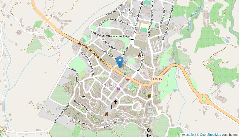 Mapa de Centro de salud de  CHELVA