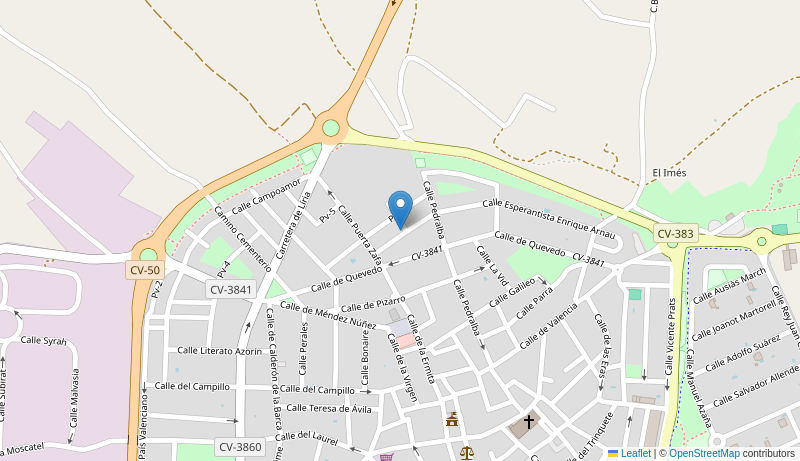 Mapa de Centro de salud de  CHESTE