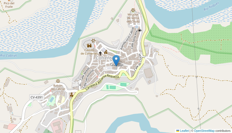 Mapa de Centro de salud de COFRENTES