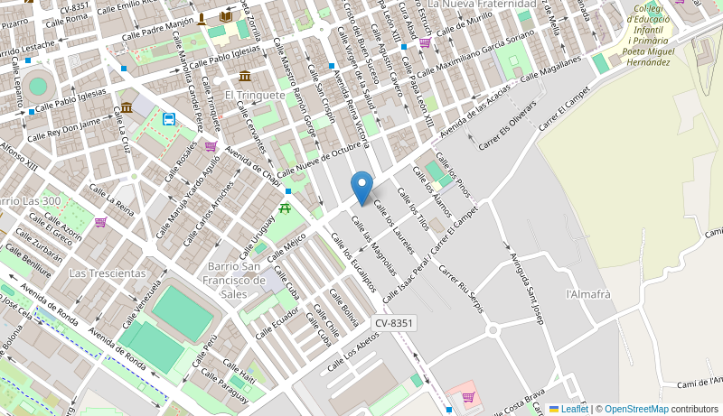 Mapa de Centro de salud de  ELDA ACACIAS