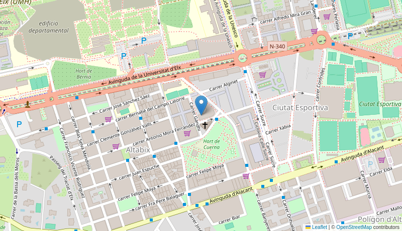 Mapa de Centro de salud de  ELX ALTABIX