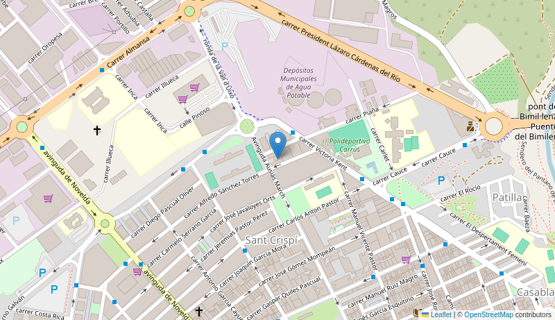Mapa de Centro de salud de ELX CARRUS