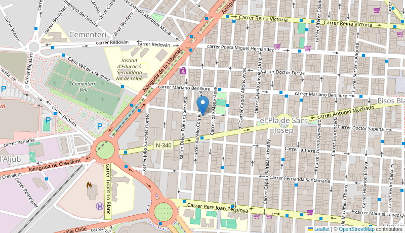 Mapa de Centro de salud de  ELX SAPENA