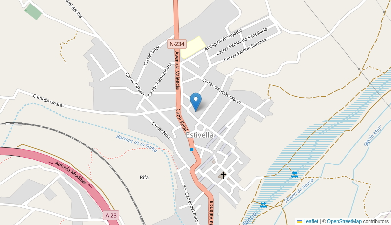 Mapa de Centro de salud de  ESTIVELLA