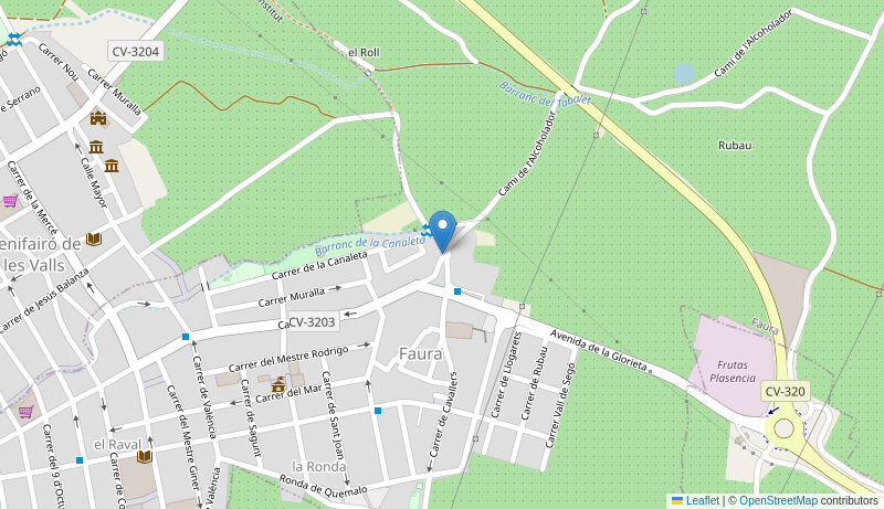 Mapa de Centro de salud de  FAURA