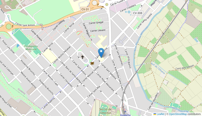 Mapa de Centro de salud de  GODELLA