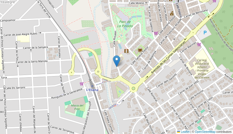 Mapa de Centro de salud de  L ELIANA