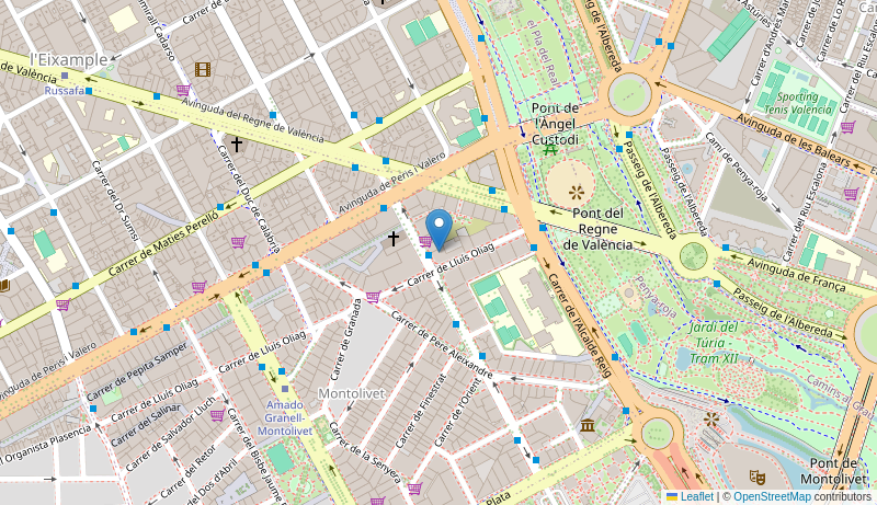 Mapa de Centro de salud de  L.OLIAG-MONTEOLIVETE