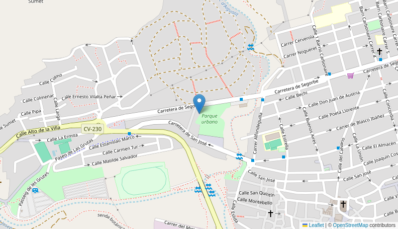 Mapa de Centro de salud de  LA VALL D UIXO 2