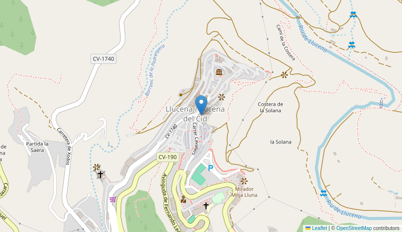 Mapa de Centro de salud de LUCENA DEL CID