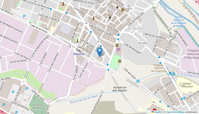 Mapa de Centro de salud de MANISES