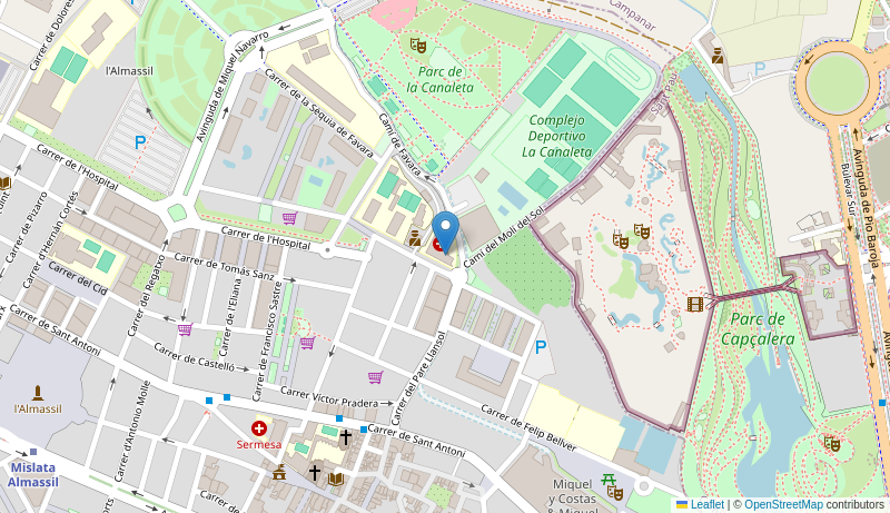 Mapa de Centro de salud de  MISLATA