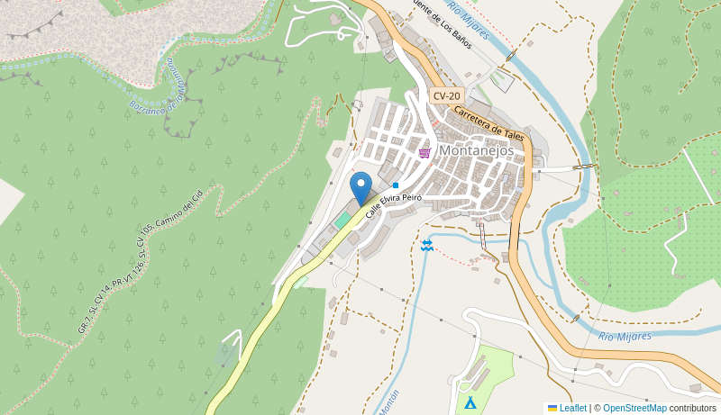 Mapa de Centro de salud de MONTANEJOS