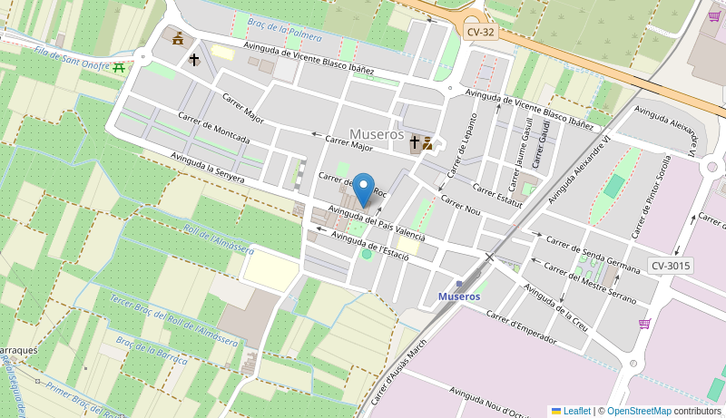 Mapa de Centro de salud de  MUSEROS